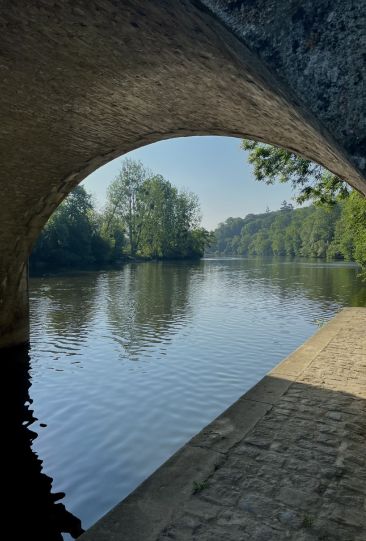 nature sous un pont-la-mayenne